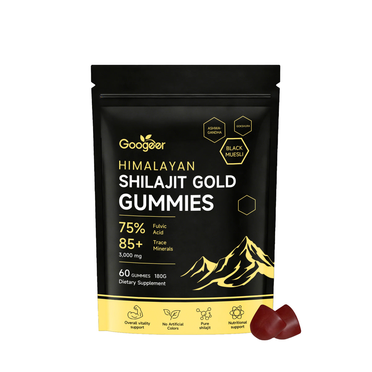 Googeer | Natürliche Shilajit-Gummibärchen