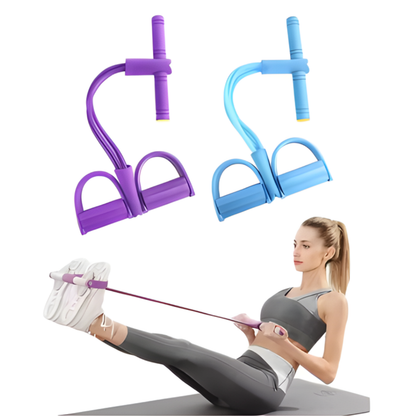 BandTrainer 1+1 GRATIS: Elastisk Let-At-Bære Fitness Pedal Båndtræner