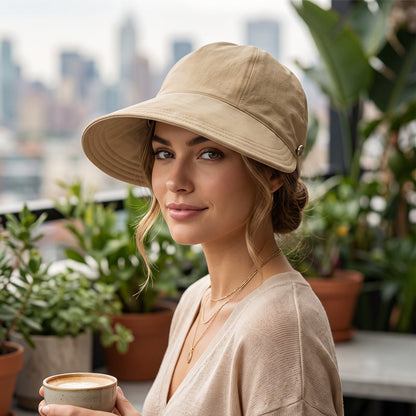 ☀️ 50 % RABAT! 👒 Solhat med hestehaleåbning – Åndbar, UPF 50+ og justerbar pasform. Perfekt til løb, stranden og alle former for udendørs aktiviteter. 🏃‍♀️