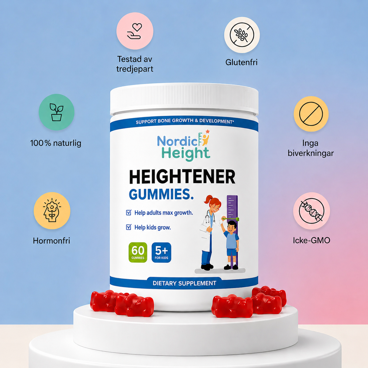 Nordic Height Tillväxt Gummies