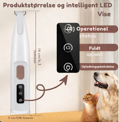 LED Pote- og Pelsklipper til Kæledyr
