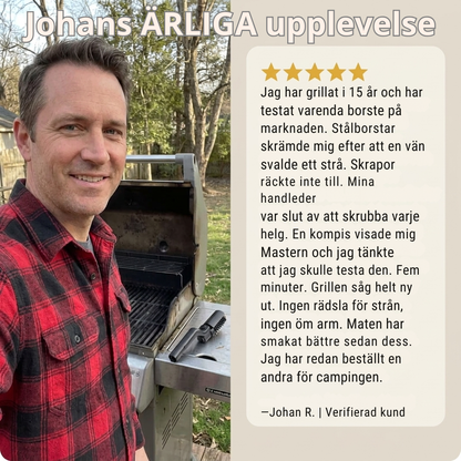 Mastern — Gallret skinande. Ölen kall.