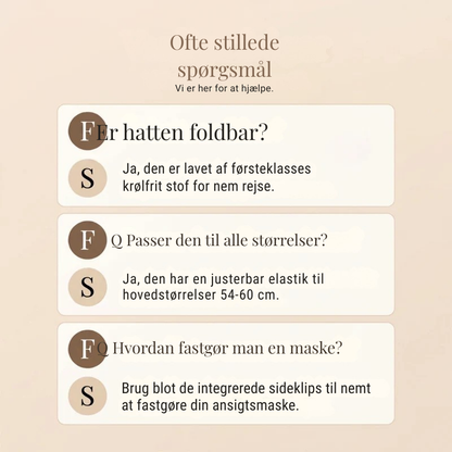 ☀️ 50 % RABAT! 👒 Solhat med hestehaleåbning – Åndbar, UPF 50+ og justerbar pasform. Perfekt til løb, stranden og alle former for udendørs aktiviteter. 🏃‍♀️