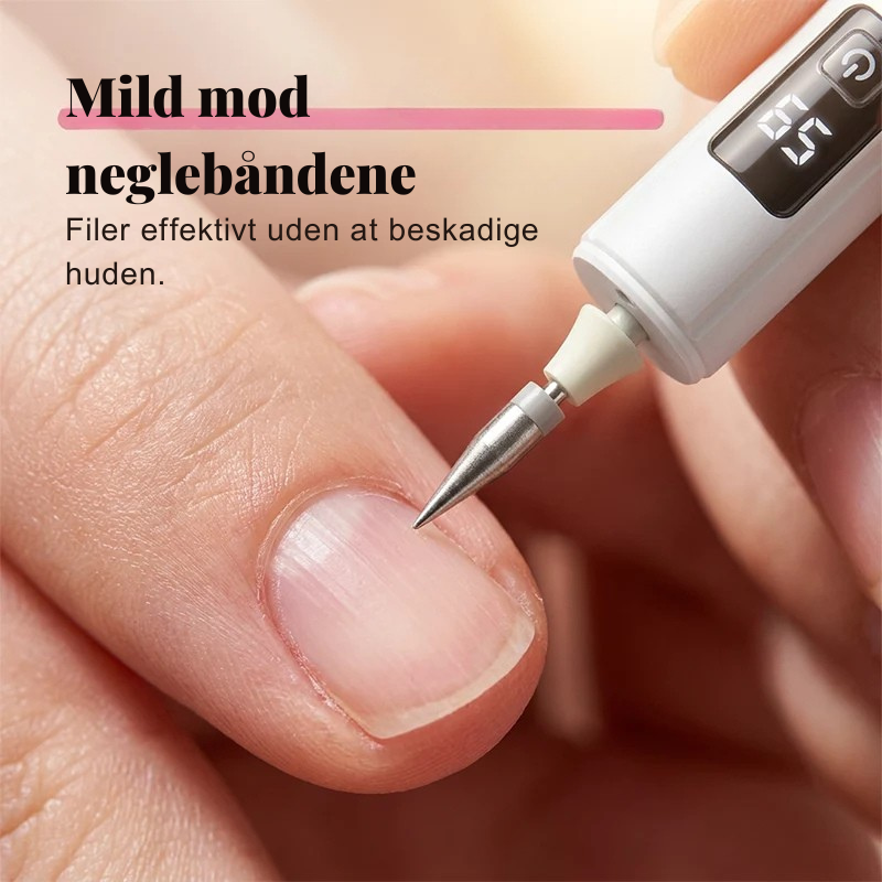 💅✨ 50 % RABAT! Professionel elektrisk neglefil – Gør det nemt at file og forme selv tykke negle. Med digitalt display, 99 hastighedsindstillinger og flere udskiftelige slibehoveder får du professionelle resultater – direkte hjemmefra! 🌟💎