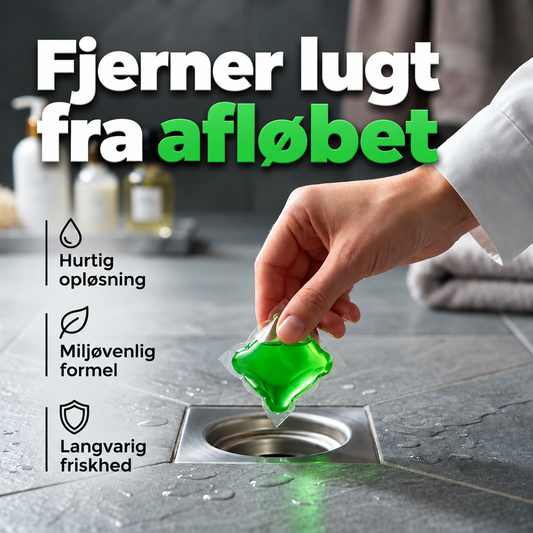 Lugtfjernende afløbskapsler