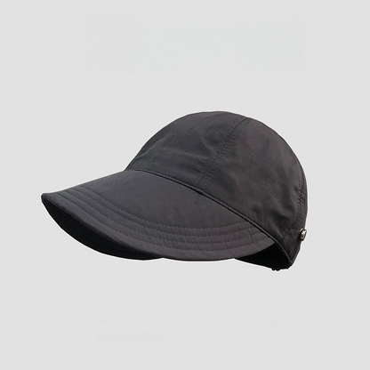 ☀️ 50 % RABAT! 👒 Solhat med hestehaleåbning – Åndbar, UPF 50+ og justerbar pasform. Perfekt til løb, stranden og alle former for udendørs aktiviteter. 🏃‍♀️