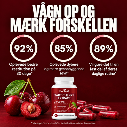 Docteat – Kapsler med ekstrakt af surkirsebær